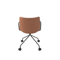 Chaise de formation moderne en cuir pour hôtel et bureau, design pivotant confortable