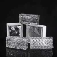 Briques de verre creuses à bord blanc de 50/80mm d'épaisseur pour la cuisine lumières LED teintées Match éclairage amélioré solide médical industriel