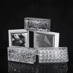 Ladrillos de vidrio hueco de borde <span class=keywords><strong>blanco</strong></span> de 50/80mm de espesor para cocina, luces LED teñidas que combinan con iluminación mejorada, sólido médico Industrial - Product Image 6