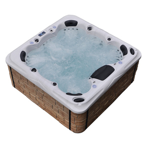 Spa extérieur moderne 7 places avec contrôle Balboa, cadre en acrylique Redetube pour bain à remous - Product Image 2