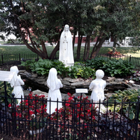 Statue de Notre-Dame de Fatima en marbre blanc, sculpture religieuse catholique, décoration d'église, Vierge Marie, sculpture de la Vierge, TRFK-MCM051, pierre