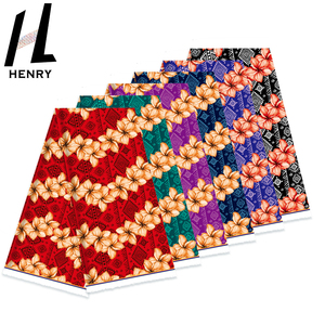 Prix d'usine bon marché 100% Polyester imprimé magnifique fleur Chuuk pour robe momu - Product Image 3