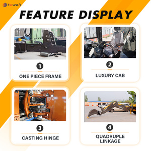 Yaweh <span class=keywords><strong>JCB</strong></span> 3cx máy kéo mới kết thúc trước loader nhỏ gọn Bánh Xe Tải backhoe11000kg 70kw ban đầu Mini backhoe lật giá rẻ - Product Image 3