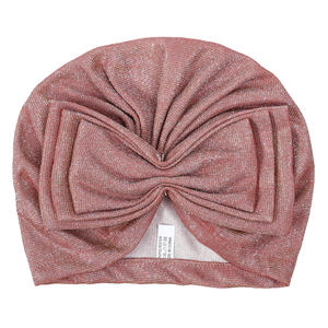 HZM-24207 Brillant Bowknot Turban Cap Élégant Tête Wraps À La Mode Élastique Tête Écharpe Bonnets <span class=keywords><strong>Chimio</strong></span> Cap - Product Image 6