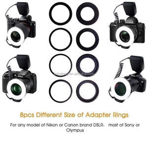 Anneau lumineux LED pour vidéo, film, lampe continue mini, appareil photo RF550D, éclairage photo LED, <span class=keywords><strong>macro</strong></span>, anneau lumineux LED, flash pour appareil photo reflex numérique rf-550 - Product Image 4