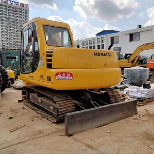 เครื่องจักรกลเคลื่อนย้ายดิน 6 ตัน รถขุดไฮดรอลิกขนาดเล็ก PC55MR ของแท้จากญี่ปุ่น รถขุดตีนตะขาบ Komatsu PC60-7 มือสอง สำหรับงานก่อสร้าง - Product Image 6