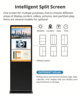 32 43 50 55 Harga Terjangkau Android 65 Inch Layar Digital Signage Indoor Mandiri Kios Layar Digital Signage LCD