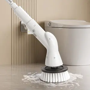 6 trong 1 điện làm sạch bàn chải cửa sổ tường sạch hơn điện Turbo chà bàn chải xoay Scrubber nhà bếp phòng tắm công cụ làm sạch