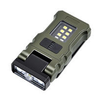 Lampe de travail LED COB haute puissance avec corps en ABS, clip magnétique, rechargeable par USB