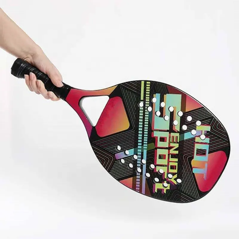 Custom Carbon Fiber Fiberglass Beach Tennis Racket Beach Tennis Paddle