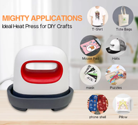 Vente en gros du dernier modèle de machine à sublimation portable, presse à chaud mini pour t-shirts, facile à utiliser, pour logos.