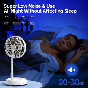 Ventilador Portátil Plegable de Pie con Control Remoto, Batería de Alta Capacidad de 5400mAh, para Dormitorio, Oficina, Camping, Carga USB - Product Image 4