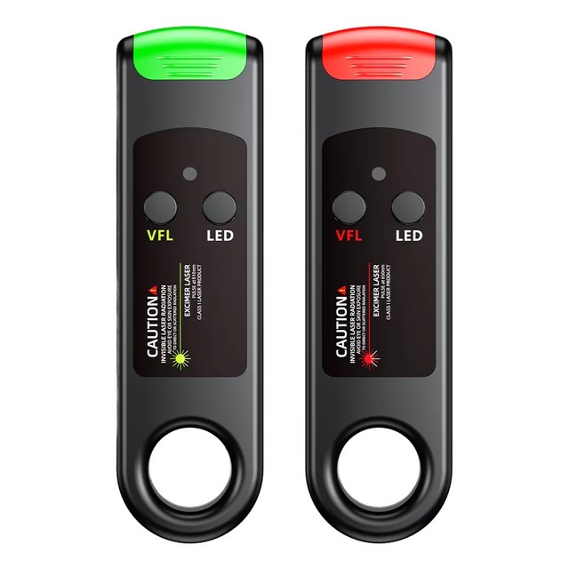 Type-C Rechargeable Fiber Optic Visual Fault Locator VFL 5G FTTH Red Green Light Pen 2.5mm Universal Interface LED Flashlight