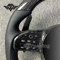 Volant en fibre de carbone personnalisé avec lumières LED adapté pour Mercedes Benz AMG W223 C217 W213 W205 W206 W212 C238 S400