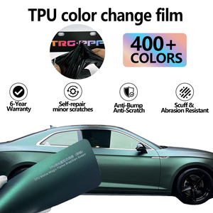 Pellicola TPU Verde Opaco per Car Wrapping, Pellicola Protettiva per Vernice, Pellicola Vinilica per Styling Veicoli, Pellicola Verde Satinato per Moto, Accessori Auto - Product Image 2