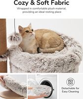 61 "5 en 1 Cat Tower Plush Villa à plusieurs étages pour chat 6 poteaux d'appui TAPIS lavables amovibles pour la plupart des perchoirs et hamacs pour chat