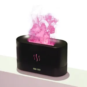 Flame Diffuser Humidifier 180ml Essential Oil Diffuser Aroma Humidifier with 7 color Fire Flame Effect