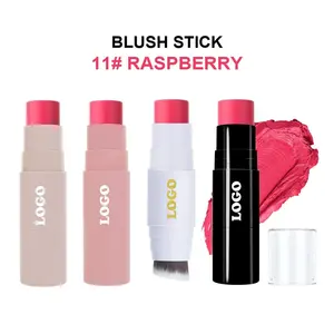 Stick de blush double tête avec logo privé MLM, waterproof, longue tenue, fini scintillant pour le visage - Product Image 5
