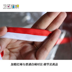 Banderas Triangulares Rojas Brillantes de Poliéster Duradero para Ceremonias, Venta al Por Mayor Directa de Fábrica - Product Image 3