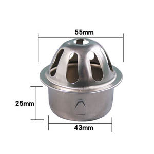 Dreno de Telhado Redondo em Aço Inoxidável de 50mm a 200mm para Água da Chuva ao Ar Livre, Anti-Entupimento - Product Image 3