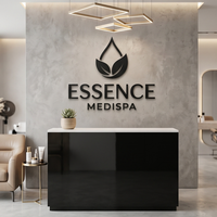 Lettres 3D en métal personnalisées pour entreprises, décoration extérieure de vitrine, bureau, enseigne 3D, logo pour entreprises, enseignes