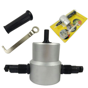 Đôi Đầu Kim Loại Cắt Tấm Kim Loại Cắt Saw Cong Lỗ Mở Tấm Kim Loại Điện Kéo - Product Image 3