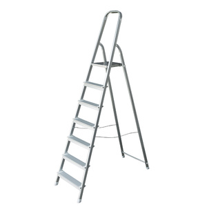 Échelle domestique multi-étagères en aluminium, pliable, avec main courante de sécurité, personnalisable, directement de l'usine - Product Image 3