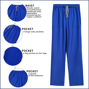 Médico enfermera Scrub Set mujeres hombres Hospital uniforme Clínica Médico <span class=keywords><strong>Cirujano</strong></span> ropa de enfermería Dental pediátrico salón de belleza traje de trabajo - Product Image 5