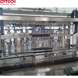 Gıda fabrikası sıvı paketleme işi için CIP ve sterilizasyon sistemi ile otomatik konsantre meyve suyu dolum makinesi
