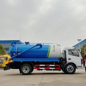 Camion-citerne à vide 4x2 de 5 m³ pour eaux usées septiques, monté sur camion, prix usine - Product Image 3