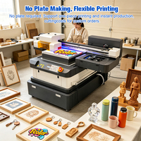 Impresora UV Plana 6090 Más Vendida, 3 Cabezales de Impresión I3200, Impresora UV de 60*90cm para Impresión en Acrílico, Madera y Metal