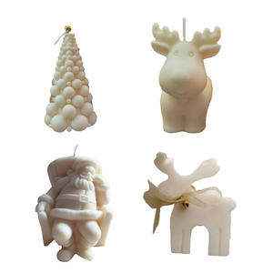 Candele Profumate Natalizie all'Ingrosso Decorazione a Tema Regalo Creativo Forma Irregolare Completamente Raffinata in Paraffina Artigianale - Product Image 5