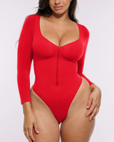 Body sculptant grande taille sans manches pour femme, vente en gros personnalisée, tendance TikTok
