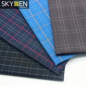 Quảng châu Thị Trường Vải Sợi Nhuộm Gingham 100 Cotton Dobby Vải