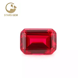 Starsgem批发宝石珠宝花式彩色祖母绿切割1.5ct松散实验室生长红宝石