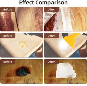 Stucco per Legno a Base d'Acqua, Bianco Beige, a Rapida Asciugatura, per Riparazioni di Mobili, 250g - Product Image 6