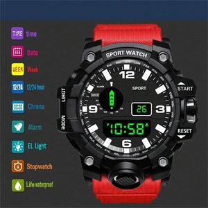 Men's Luxury LED <strong>Digital</strong> Sport Watches Multifunction Fitness Electronic Chronograph <strong>Clock</strong> 40mm Hand Dial Display Alarm Perfect - Product Image 4