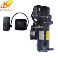 Chauffe-eau de stationnement OkyRie 12V 24V 15KW, préchauffeur de liquide de refroidissement moteur avec télécommande LCD compacte pour camion et caravane – Vente en gros