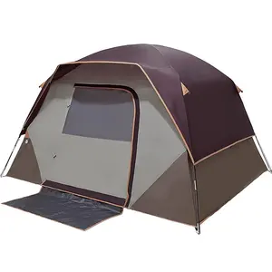Waterproof Outdoor Backpacking Tent for 2/4/6 People Fast and Easy Installation for Family Hiking and Camping