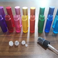 Botol Parfum Kaca Silinder Mewah 5ml dengan Tutup Bola Bergulir