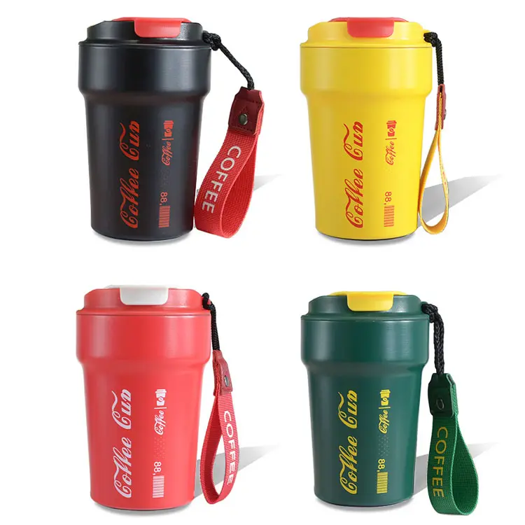 Logo personalizzato 500ml in acciaio inox Thermos isolato da viaggio coperchio intelligente latte caldo tè acqua Smart caffè Cola tazze