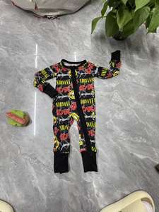Pabrik kustom cetak bayi piyama bayi bambu Bodysuit bayi bambu Zippy bayi Onesie Convertible ritsleting ganda bayi Onesie bambu - Product Image 4