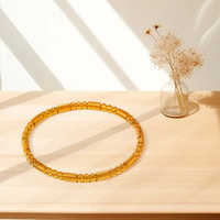 Bracelet minimaliste en acier inoxydable texturé à perles géométriques, design unique, bracelet ouvert, accessoires de mode