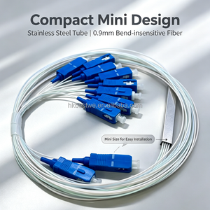 เครื่องแยกสายไฟเบอร์ออปติกขนาด2*8ช่องสำหรับแยก PLC ไฟเบอร์ออปติกพร้อมช่องเสียบ SC/UPC - Product Image 6