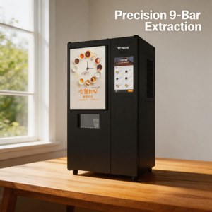Máquina Expendedora de Café Recién Molido Totalmente Automática SY-200 con Máquina de Hielo, Pantalla Táctil de 27 Pulgadas y Pago por Código QR - Product Image 4
