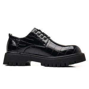 Chaussures habillées respirantes en PU pour hommes, à lacets, décontractées, pour affaires, mariage, usage quotidien, semelle extérieure en caoutchouc, printemps, été, automne, hiver - Product Image 3