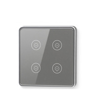 Interrupteur de Scène Intelligent Sans Fil Tuya Zigbee, Télécommande Alimentée par Batterie, Commande Vocale, Interrupteur Mural Intelligent pour la Maison
