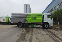 Camion balayeuse de voirie diesel 4x2 avec aspiration |   Véhicule de balayage et de collecte des ordures municipales avec lavage haute pression