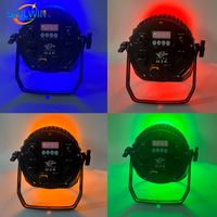 Projecteurs LED sans fil étanches CE 12x18W RGBWAUV pour scène, éclairage de scène sans fil sur batterie pour DJ et mariages