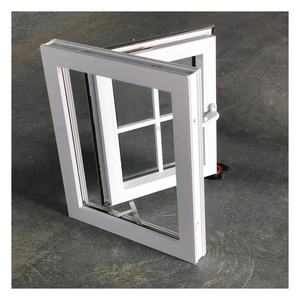 Precio de China, ventanas abatibles de doble acristalamiento de alta calidad, ventanas abatibles exteriores de PVC UPVC con mosquitera - Product Image 5